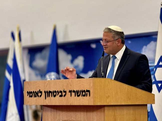 השר לביטחון לאומי איתמר בן גביר
